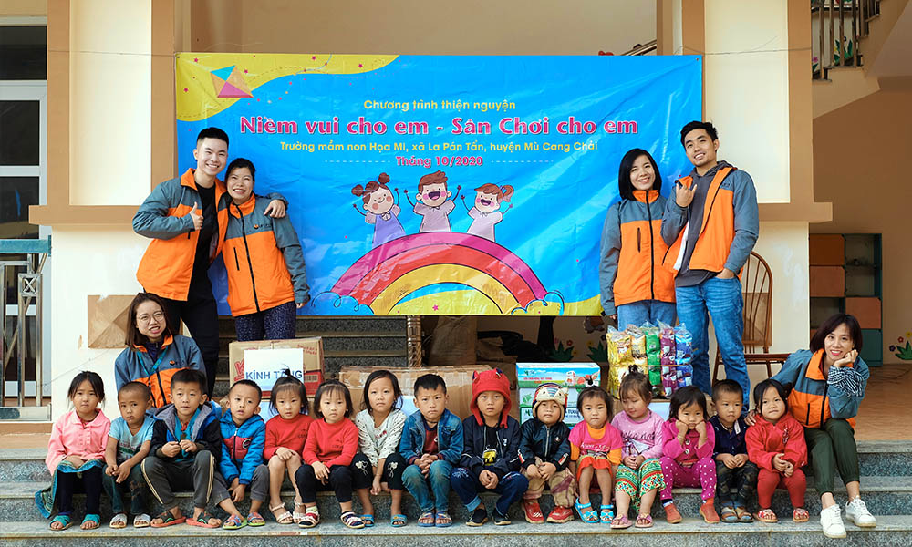 Hillside Playground, a meaningful creation for smiles of local children in Mu Cang Chai 
